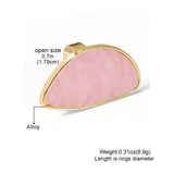 Women’s Statement Oval Stone Open Ring