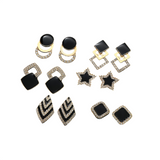 Geometric Rhinestone Statement Earrings
