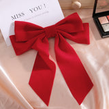 Velvet Bow Hair Clip for Women