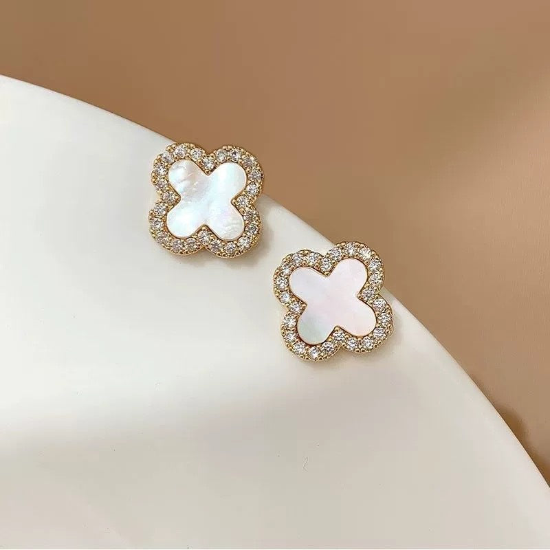 Clover Stud Earrings for Women