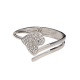 Crystal Clover Cuff Bracelet for Women
