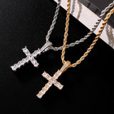Men's Cross Pendant Necklace with Chain