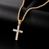 Men's Cross Pendant Necklace with Chain