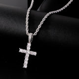 Men's Cross Pendant Necklace with Chain