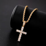 Men's Cross Pendant Necklace with Chain