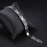 Men's Black Link Bracelet