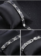 Men's Black Link Bracelet
