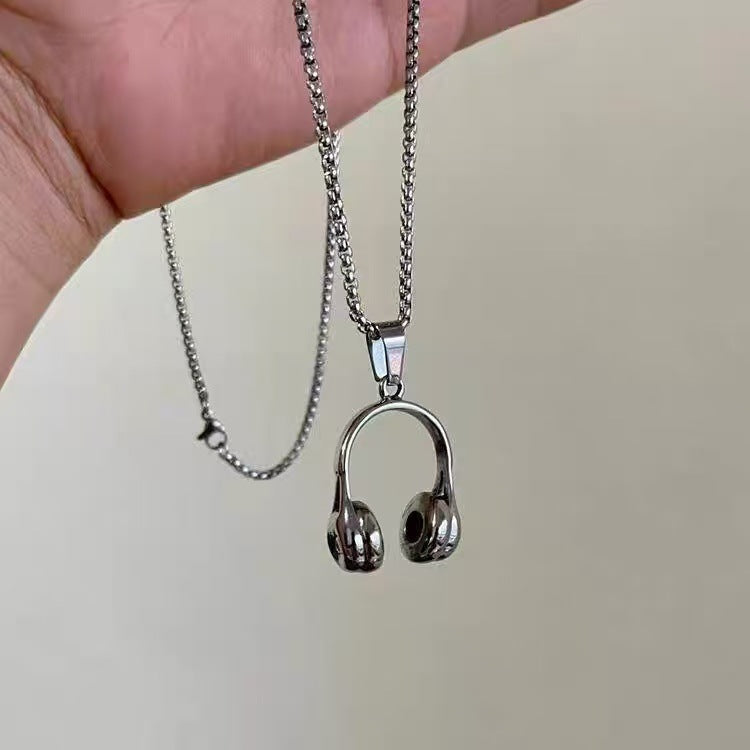 Headphone Pendant Necklace