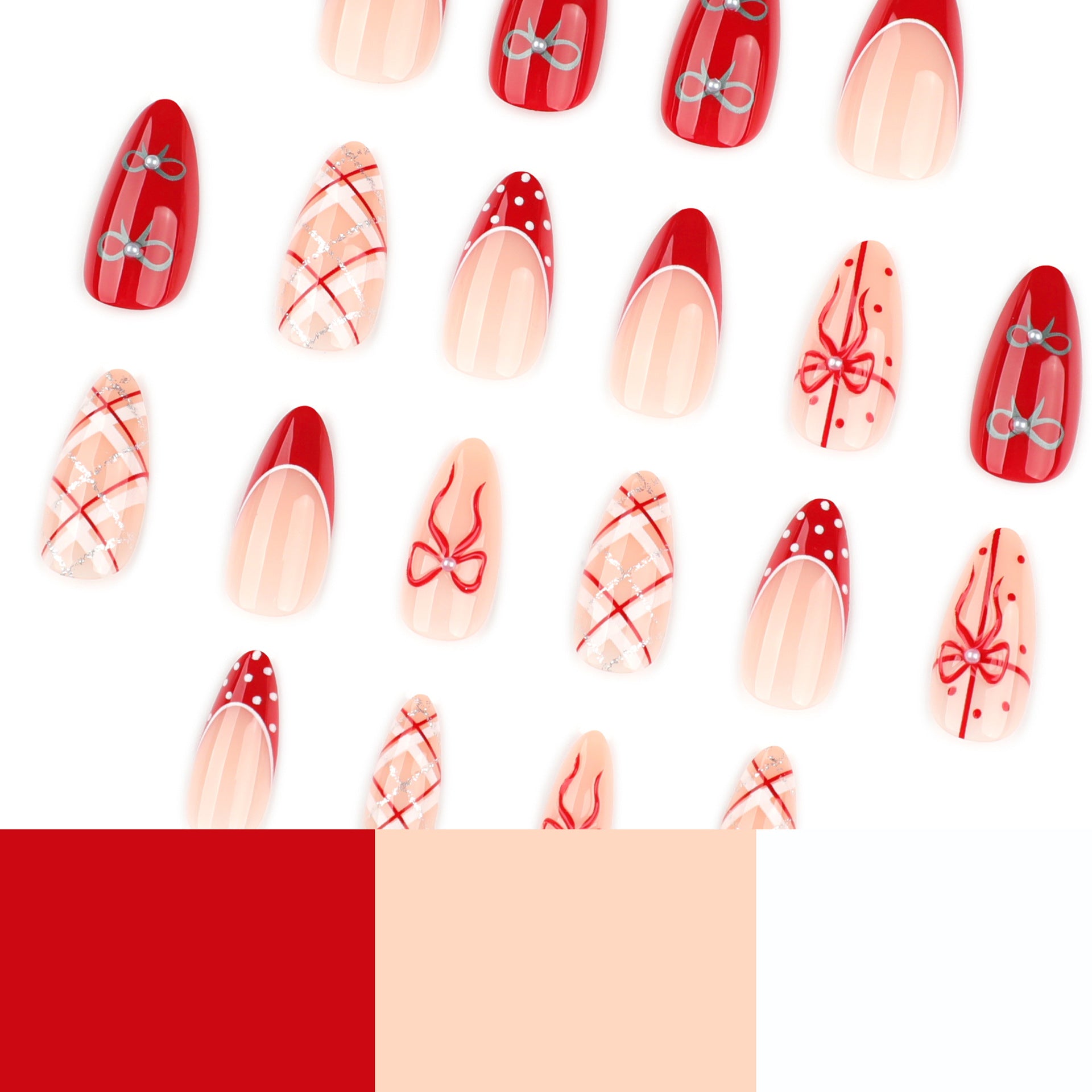 Festive Holiday Nail Art Set