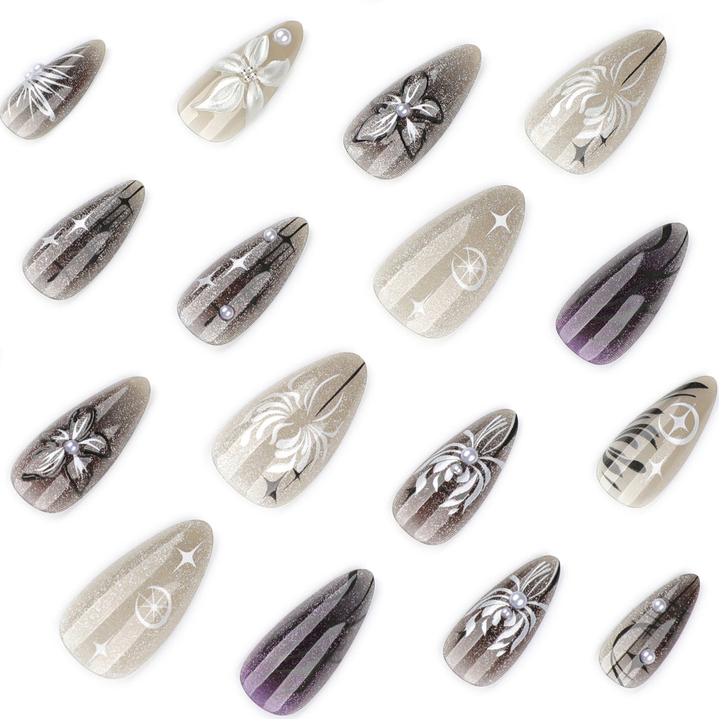 3D Floral Butterfly Nail Art