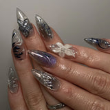 3D Floral Butterfly Nail Art