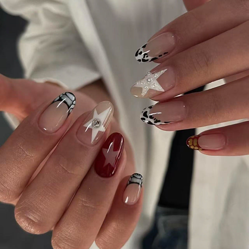 Elegant Mixed-Design Nail Art Set