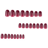 Elegant Nail Art with White Dot Detail