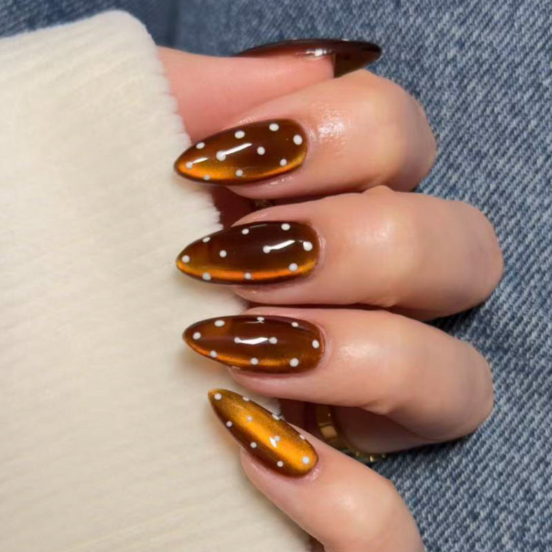 Elegant Brown Nail Art