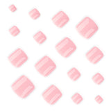 Elegant Pink Square Nail Art
