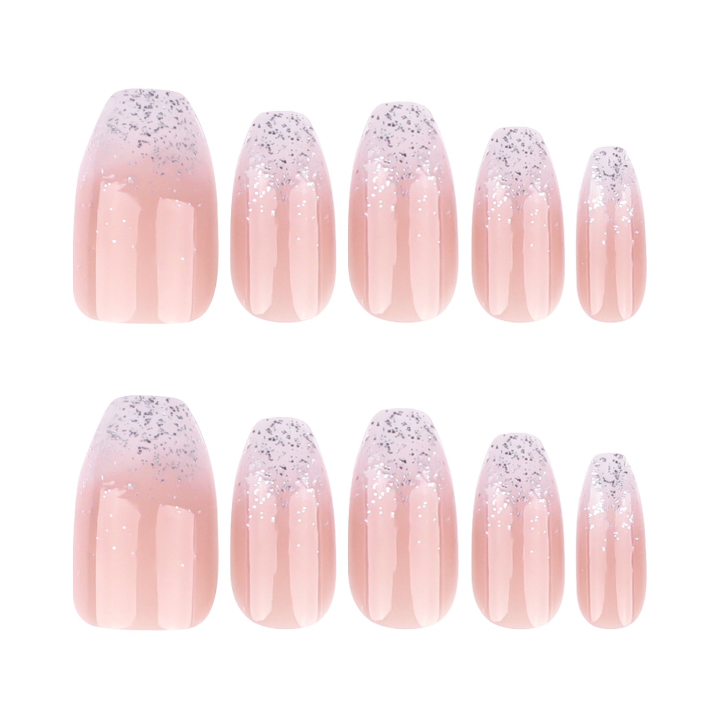 Elegant French Nail Art with Glitter