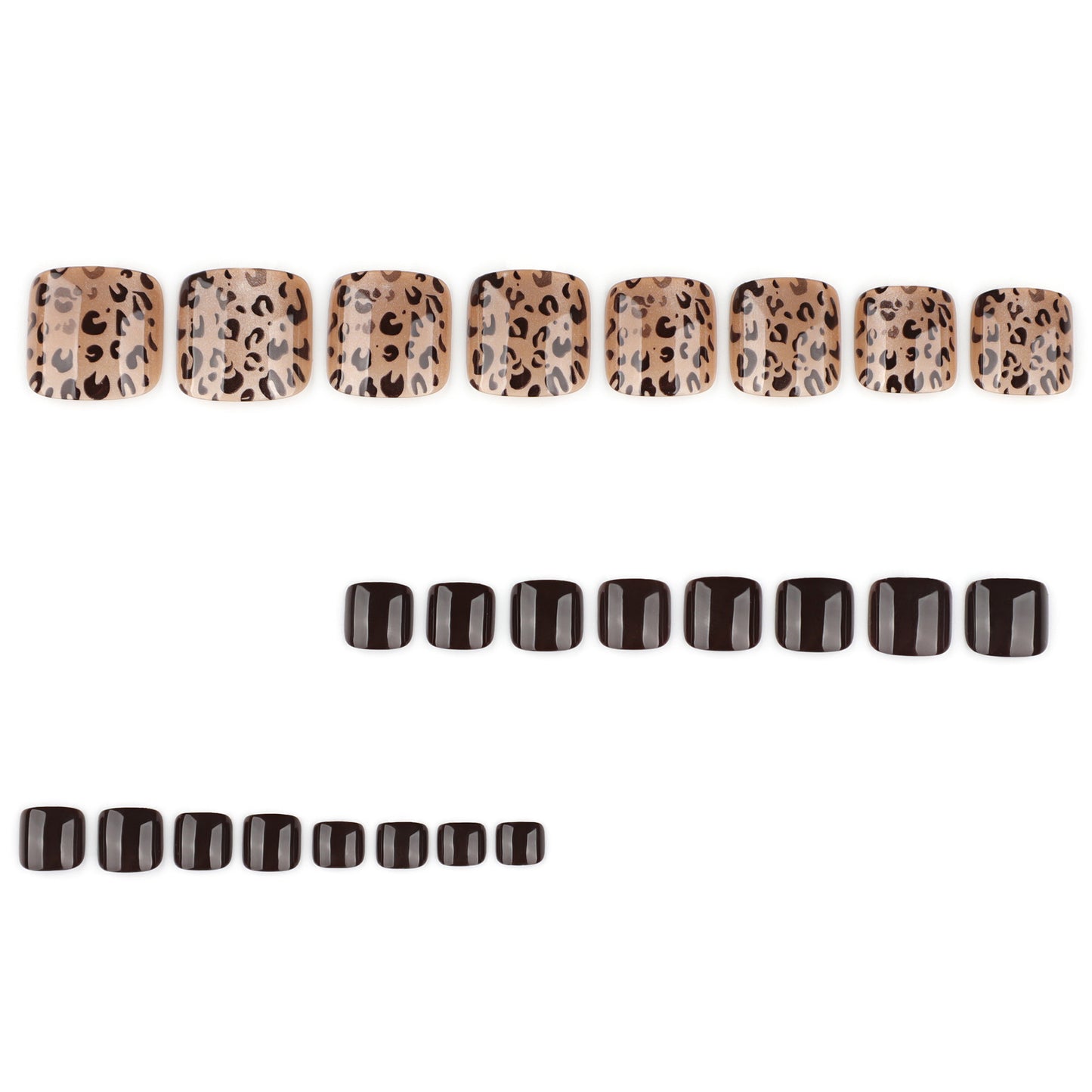 Leopard Print Gel Nail Art Set