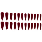 Velvet Red Stiletto Nails