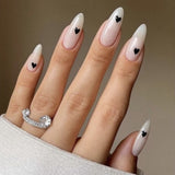Elegant Nail Art with Heart Accents