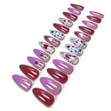 Romantic Heart-Themed Nail Art Set