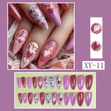Romantic Heart-Themed Nail Art Set