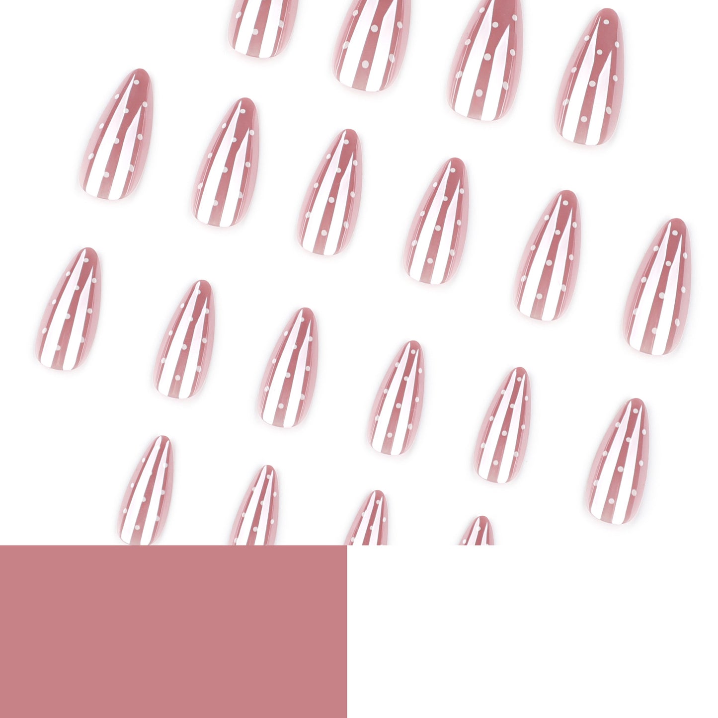 Polka Dot Stiletto Nails Art