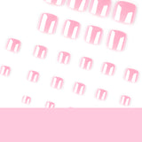 Stylish Pink and White Nail Art