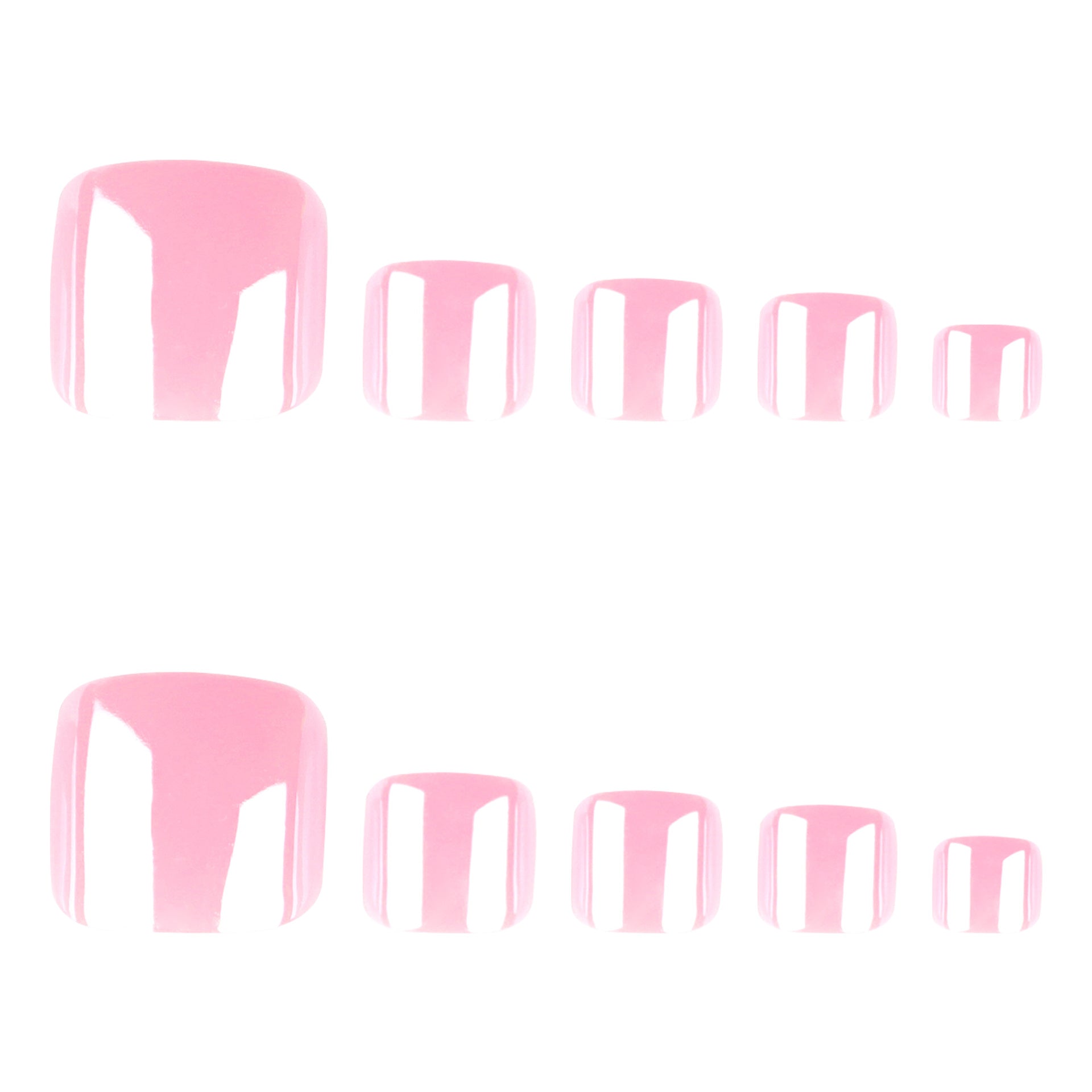 Stylish Pink and White Nail Art