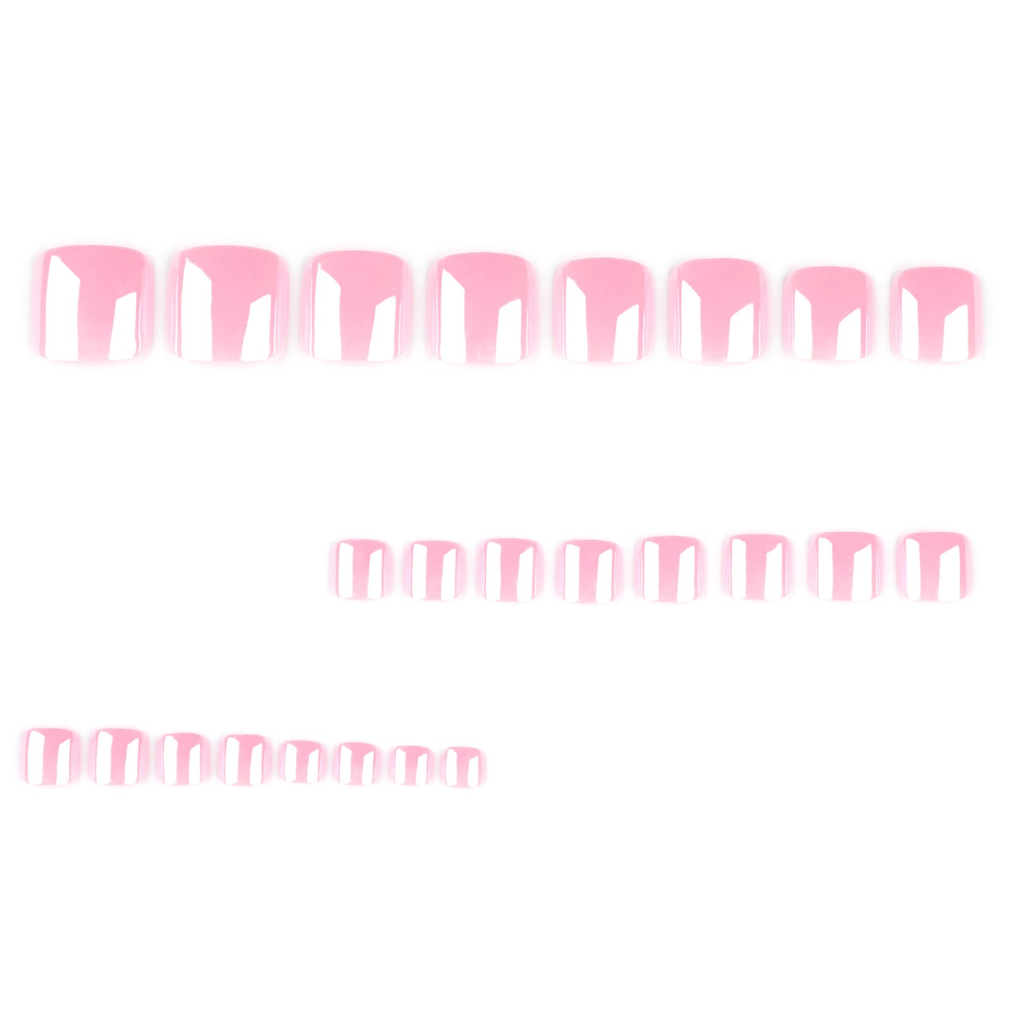 Stylish Pink and White Nail Art