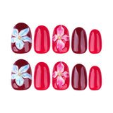 Floral 3D Nail Art