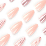 Glitter Marbled Nail Art