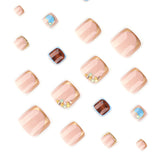 Nail Art with Gold & Pastel Accents