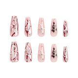 Nail Art with Cross & Dragon Design