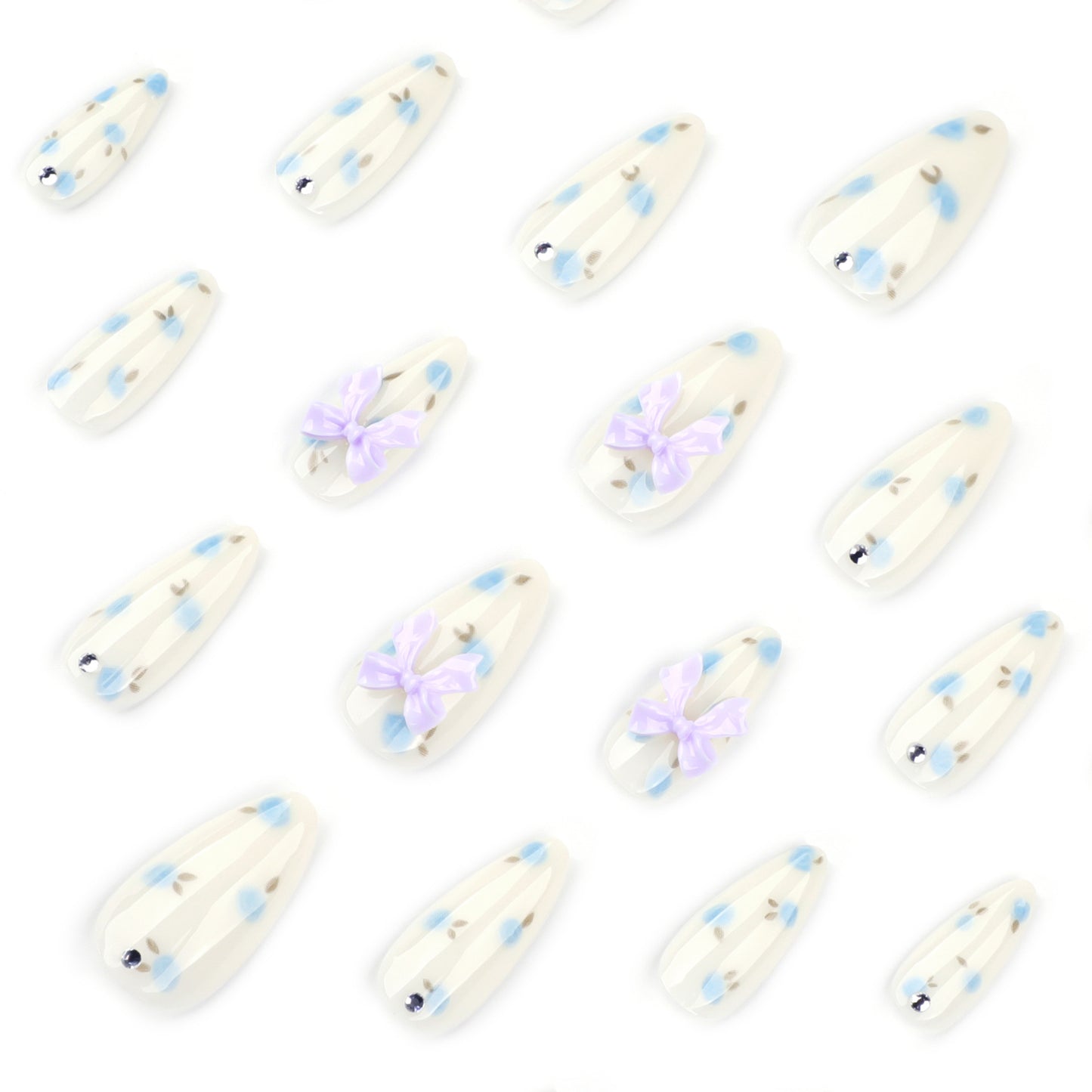 Pastel Floral & 3D Nail Art Set