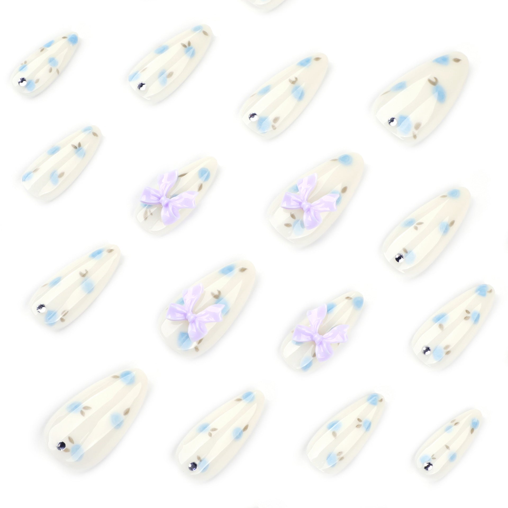 Pastel Floral & 3D Nail Art Set