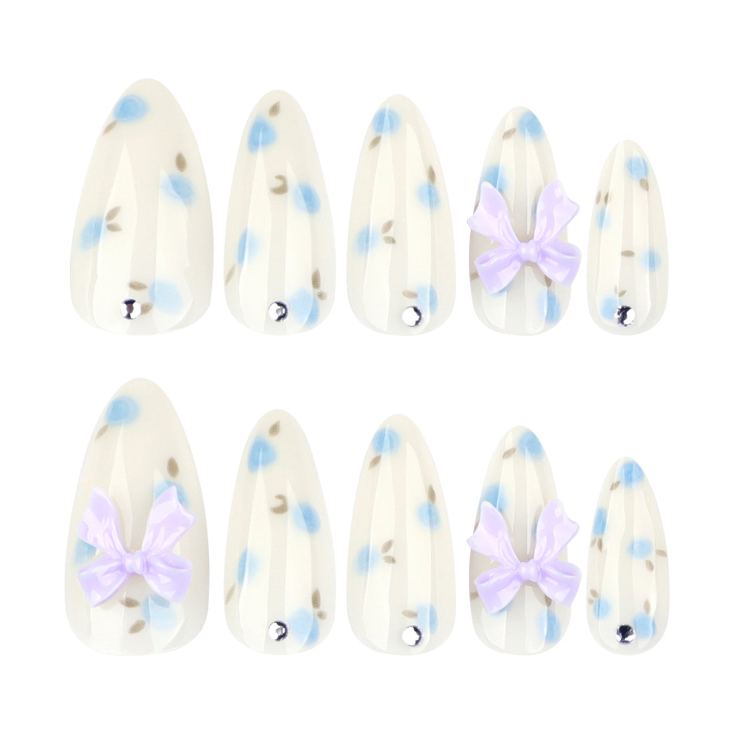 Pastel Floral & 3D Nail Art Set