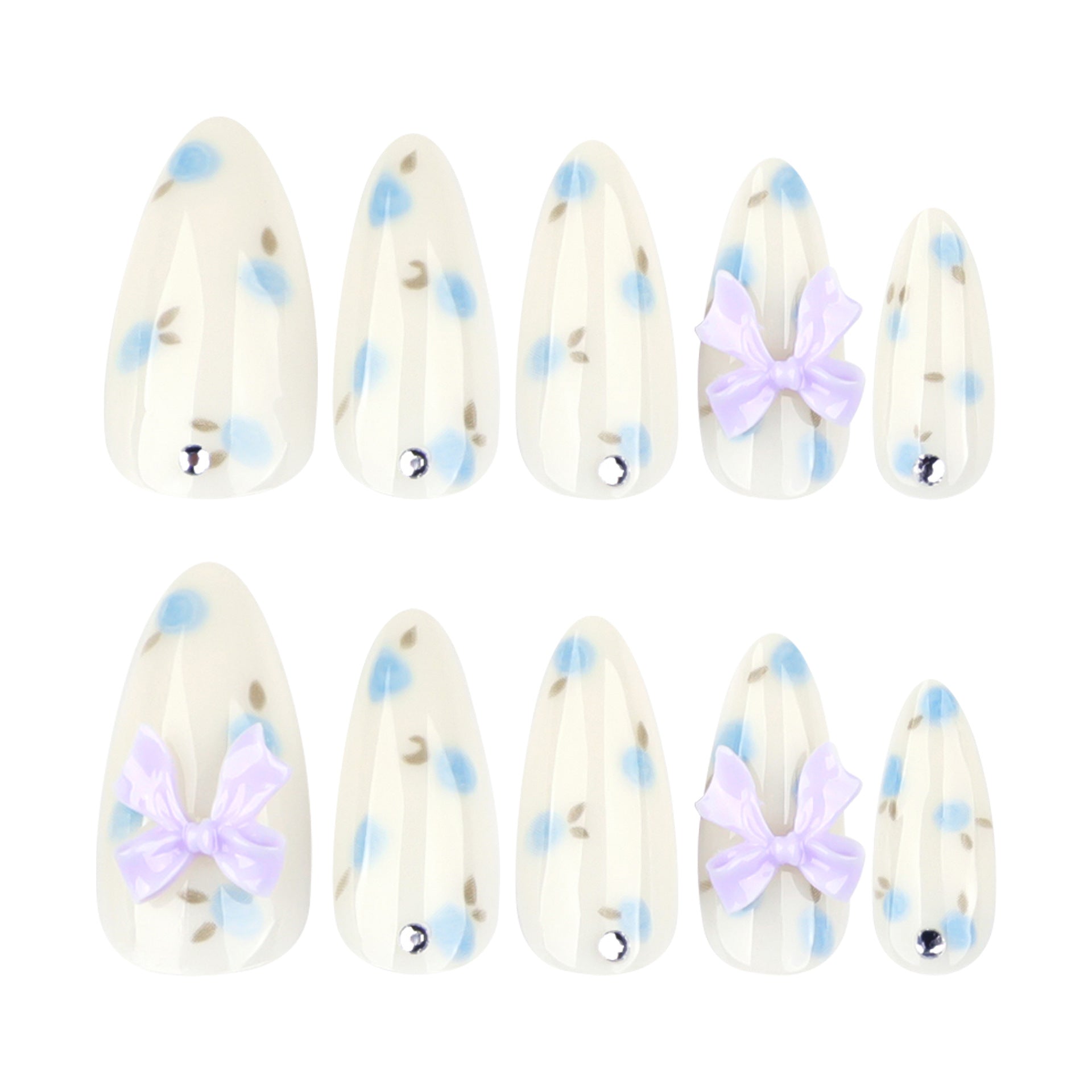 Pastel Floral & 3D Nail Art Set