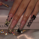 Elegant Acrylic Stiletto Nail Art