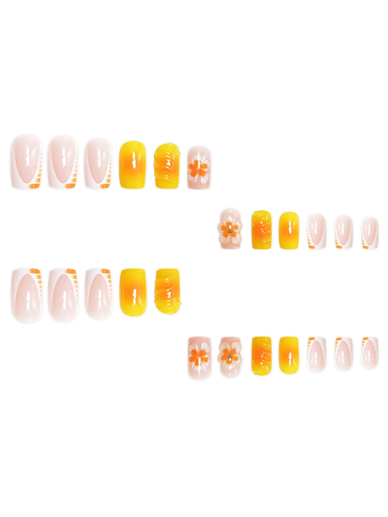 Floral and Abstract Nail Art