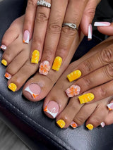 Floral and Abstract Nail Art