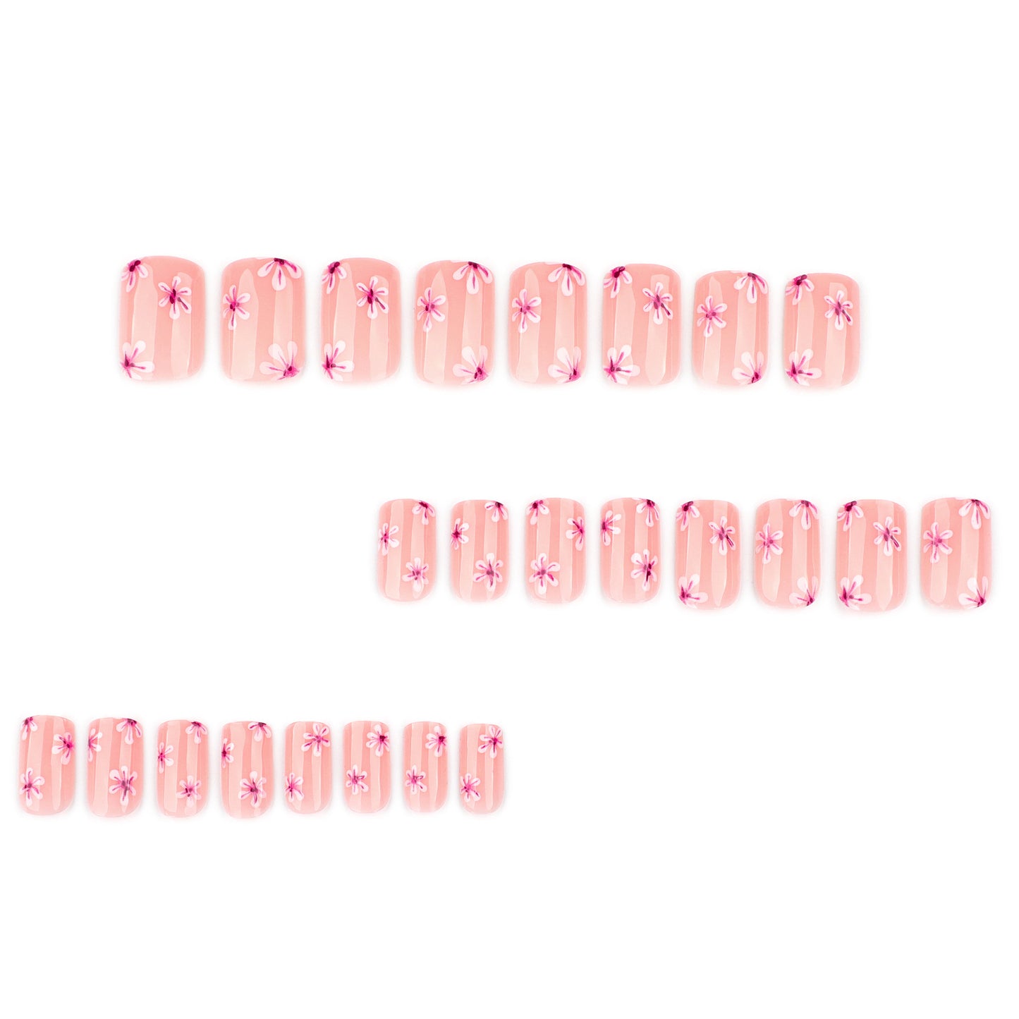 Pink Floral Nail Art