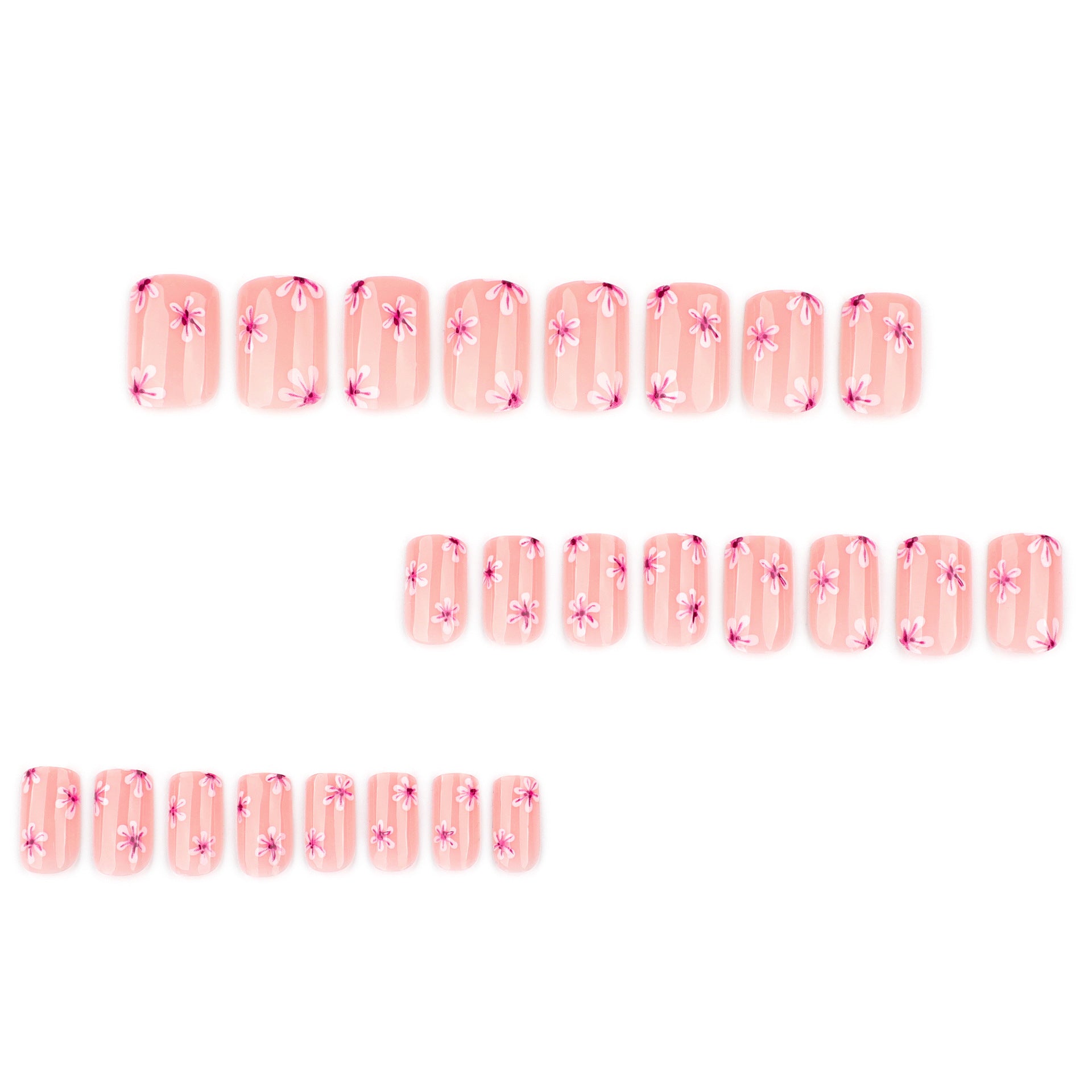 Pink Floral Nail Art