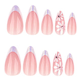 Floral French Nail Art