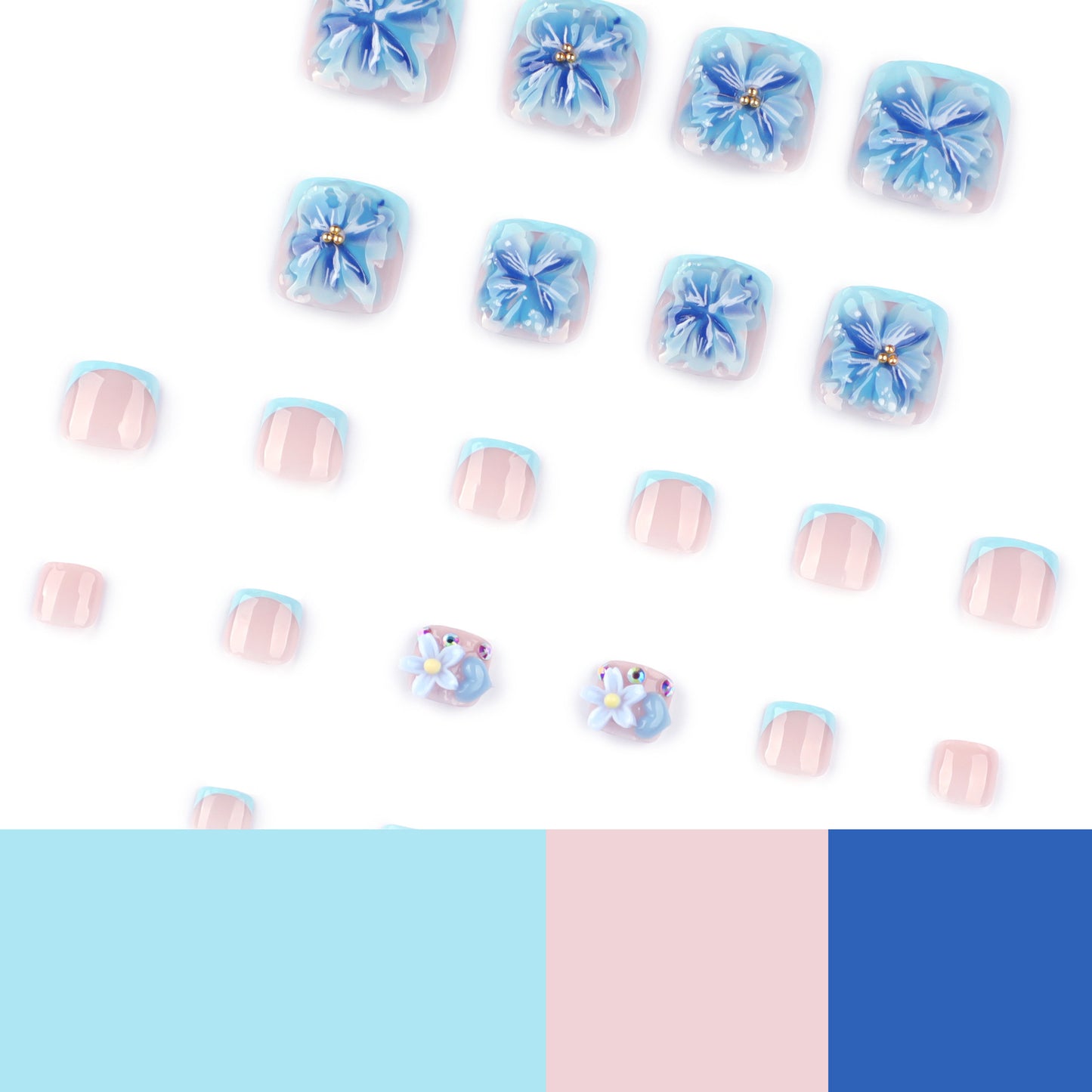 Floral 3D Nail Art