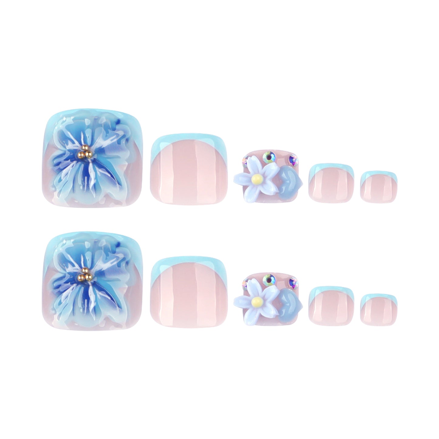 Floral 3D Nail Art