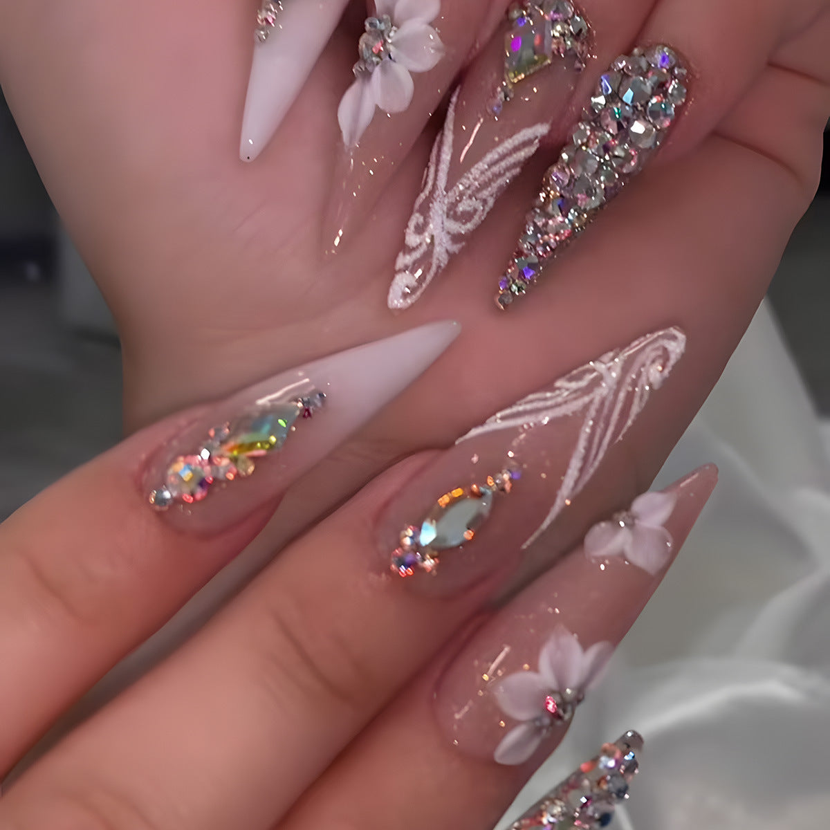 Floral 3D Nail Art Set