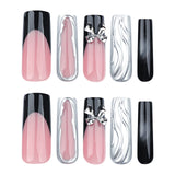 Futuristic Metallic Nail Art