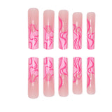 Marbled Acrylic Nail Set