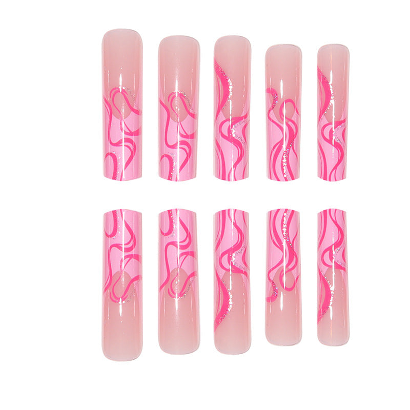 Marbled Acrylic Nail Set