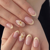 Floral Accent Nails Art